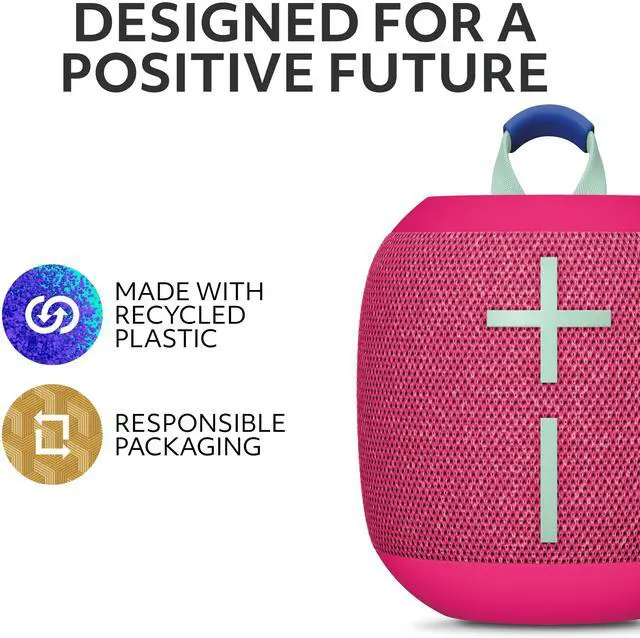Alt view image 6 of 8 - Ultimate Ears WONDERBOOM 4 Wireless Bluetooth Speaker - Pink