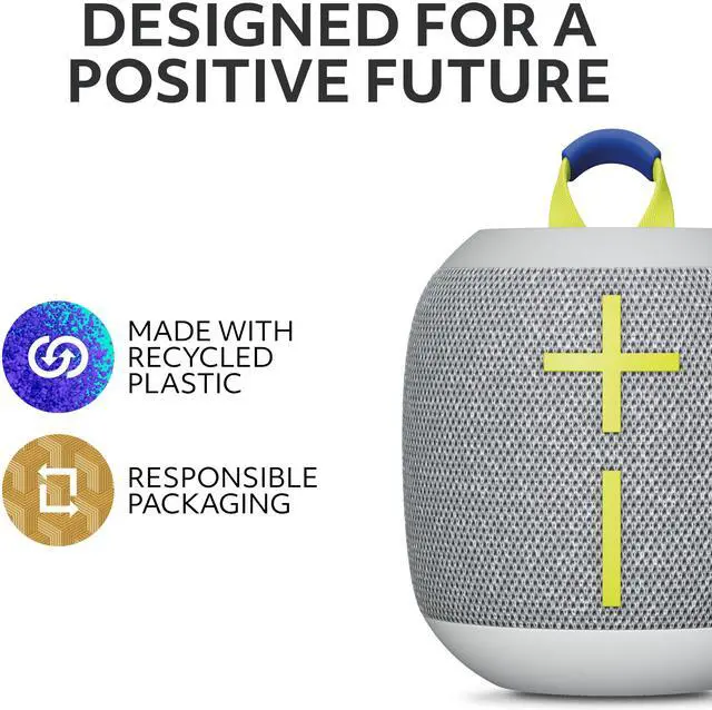 Alt view image 6 of 8 - Ultimate Ears WONDERBOOM 4 Wireless Bluetooth Speaker - Gray