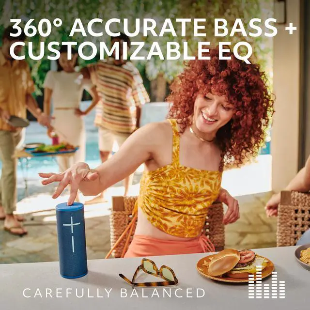 Alt view image 2 of 7 - Ultimate Ears BOOM 4 Wireless Bluetooth Speaker - Blue