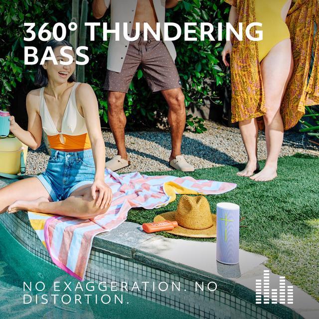Alt view image 2 of 7 - Ultimate Ears MEGABOOM 4 Wireless Bluetooth Speaker - Cobalt Blue