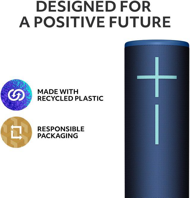 Alt view image 6 of 7 - Ultimate Ears MEGABOOM 4 Wireless Bluetooth Speaker - Cobalt Blue