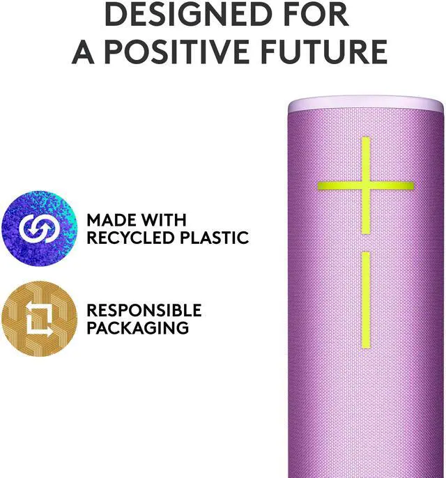 Alt view image 4 of 7 - Ultimate Ears MEGABOOM 4 Wireless Bluetooth Speaker - Enchanting Lilac