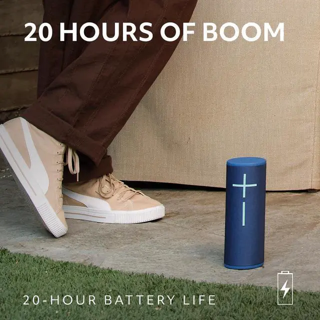 Alt view image 3 of 7 - Ultimate Ears MEGABOOM 4 Wireless Bluetooth Speaker - Raspberry Red
