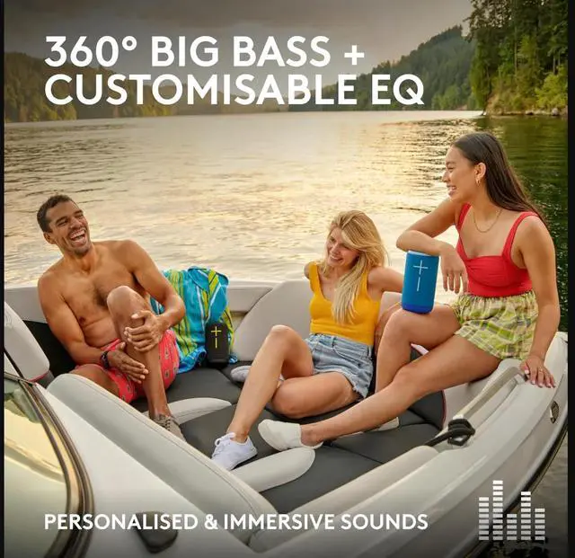 Alt view image 4 of 9 - Ultimate Ears EVERBOOM Wireless Bluetooth Speaker -  Cobalt Blue