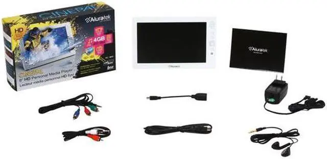 Alt view image 12 of 12 - Aluratek 8" CINEPAL HD Personal Media player APMP101F