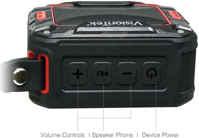 Alt view image 4 of 6 - VisionTek BTi65 900892 Bluetooth Waterproof Speaker