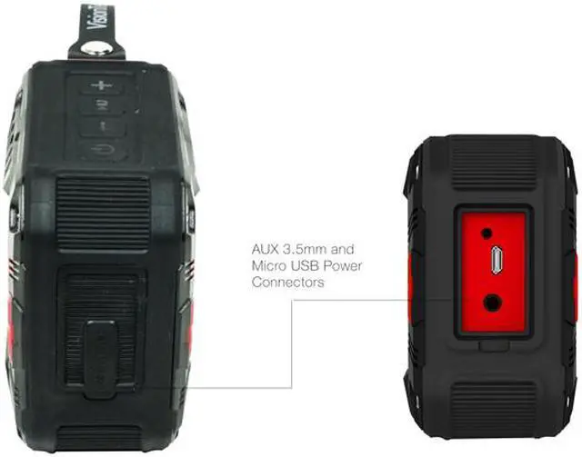 Alt view image 5 of 6 - VisionTek BTi65 900892 Bluetooth Waterproof Speaker