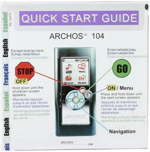 Alt view image 9 of 10 - ARCHOS 1.5" Black 4GB MP3 Player 104