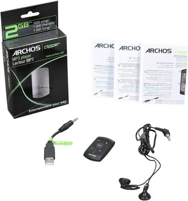 Alt view image 6 of 6 - Archos - Clipper 2GB MP3 Player