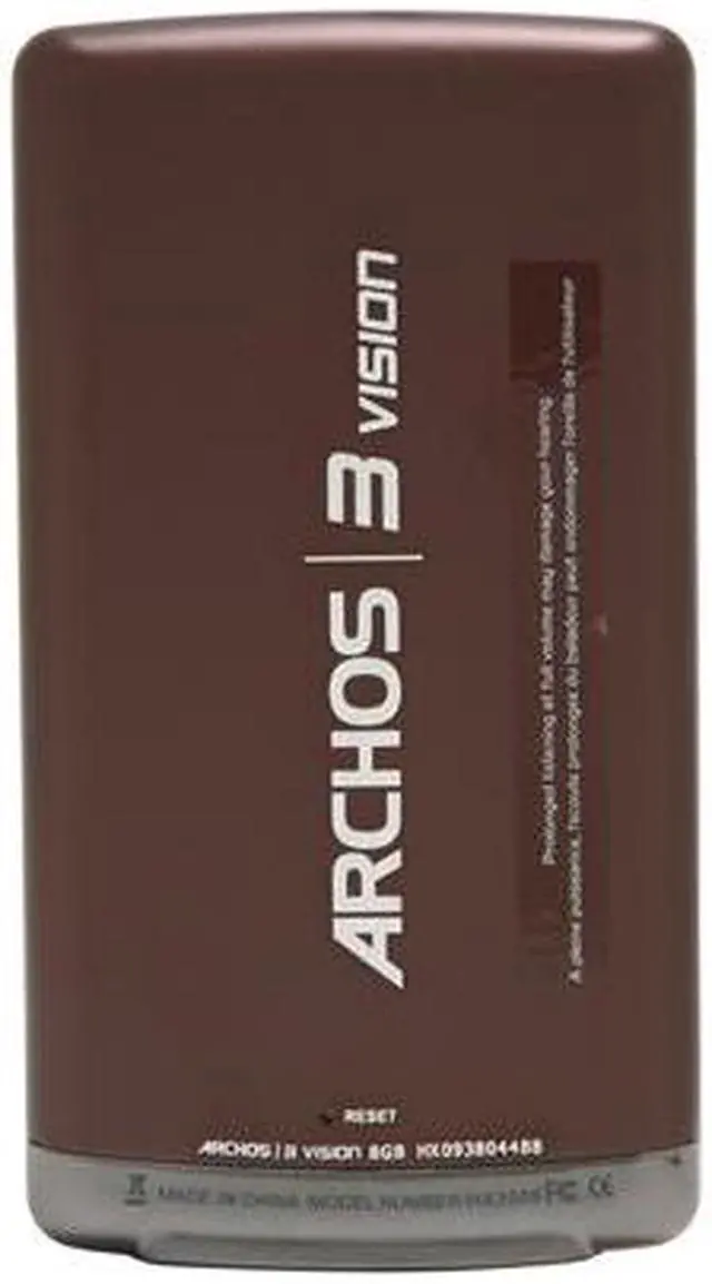 Alt view image 9 of 11 - Archos 3 Vision - 8GB MP3/MP4 Player (501338) - CHOCOLATE BROWN