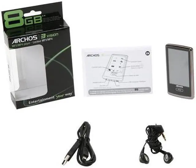 Alt view image 11 of 11 - Archos 3 Vision - 8GB MP3/MP4 Player (501338) - CHOCOLATE BROWN