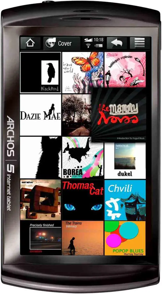 Alt view image 5 of 13 - Archos 5 Internet Tablet - 32GB running Google Android + Wi-Fi (501318) - BLACK