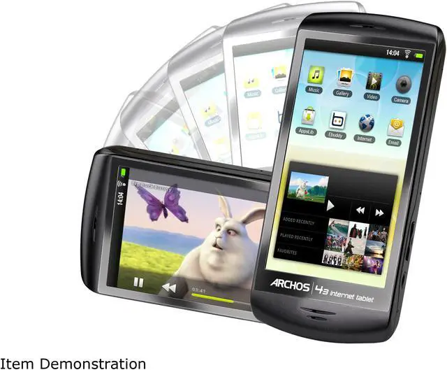 Alt view image 6 of 13 - ARCHOS 4.3" MP3 / MP4 Player 43 Internet Tablet - 8GB