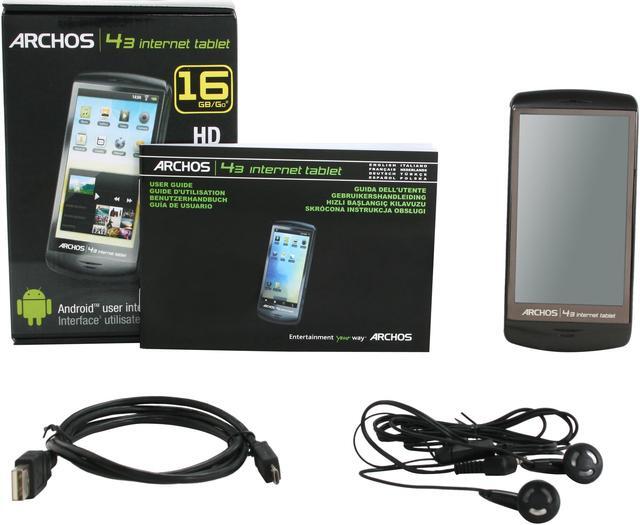 Alt view image 7 of 7 - Archos - 43 Internet Tablet - 16GB Running Google ANDROID + Wi-Fi (501578)