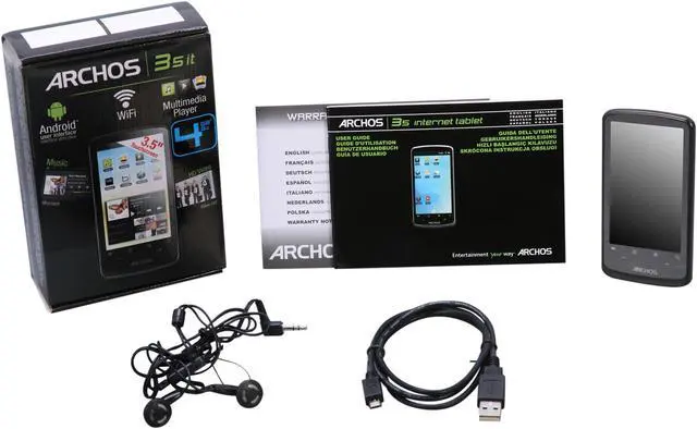 Alt view image 8 of 8 - ARCHOS 35 Internet Tablet 3.5" Black 4GB MP3 / MP4 Player 501733