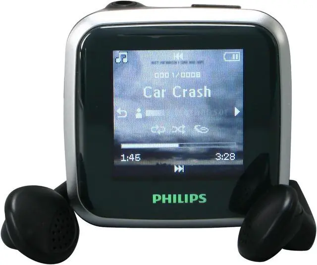 Alt view image 2 of 8 - Philips 2GB Flash MP3 Player with OLED Screen and FM Tuner (SA2925A/37)