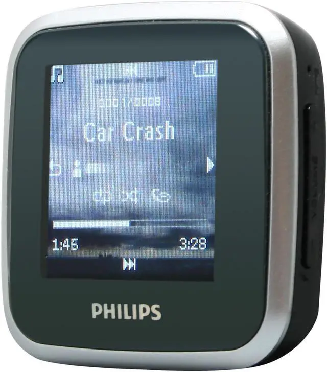 Alt view image 3 of 8 - Philips 2GB Flash MP3 Player with OLED Screen and FM Tuner (SA2925A/37)