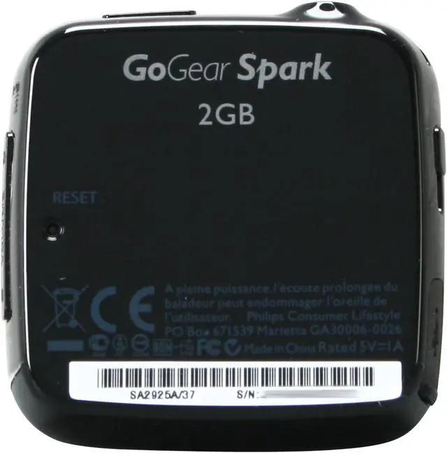 Alt view image 5 of 8 - Philips 2GB Flash MP3 Player with OLED Screen and FM Tuner (SA2925A/37)