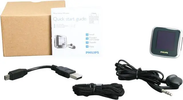 Alt view image 8 of 8 - Philips 2GB Flash MP3 Player with OLED Screen and FM Tuner (SA2925A/37)