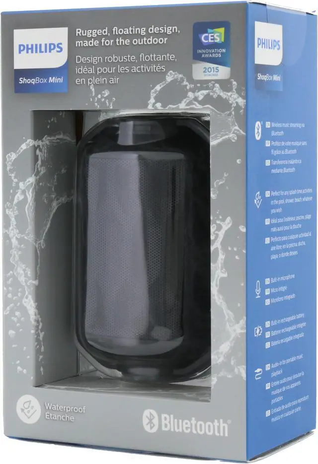 Alt view image 3 of 3 - Philips BT2200 Wireless Portable Speaker (Black)