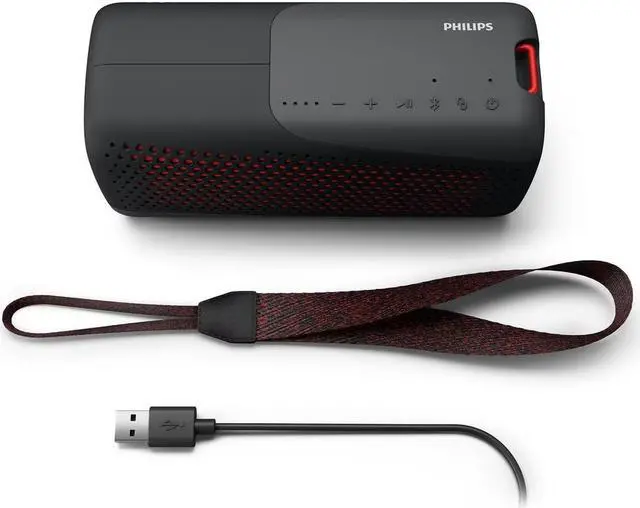 Alt view image 3 of 3 - Philips S4807 Wireless Home Speaker with 12 hours play time, IP67 dustproof and waterproof, Bluetooth multipoint, connect multiple devices (TAS4807B/00)