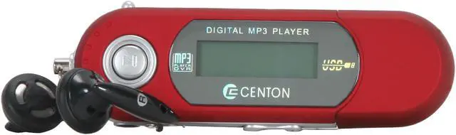 Main image of CENTON moVex Red 2GB MP3 Player 2GBMP3-003