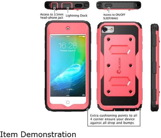 Alt view image 3 of 7 - i-Blason Apple iPod Touch (5th & 6th Generations) Case - Armorbox Series Fullbody Case with Screen Protector iTouch-6G-Armorbox-Pink