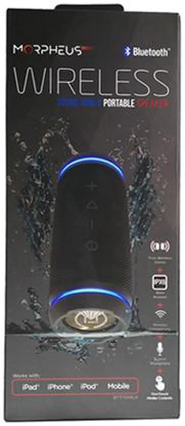 Alt view image 4 of 4 - Morpheus 360 BT7750 Wireless Sound-Ring II Bluetooth Portable Speaker (Black)