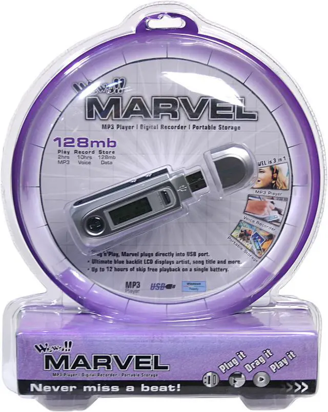 Alt view image 3 of 3 - Wewa!! 128MB MP3 Player WMP-310