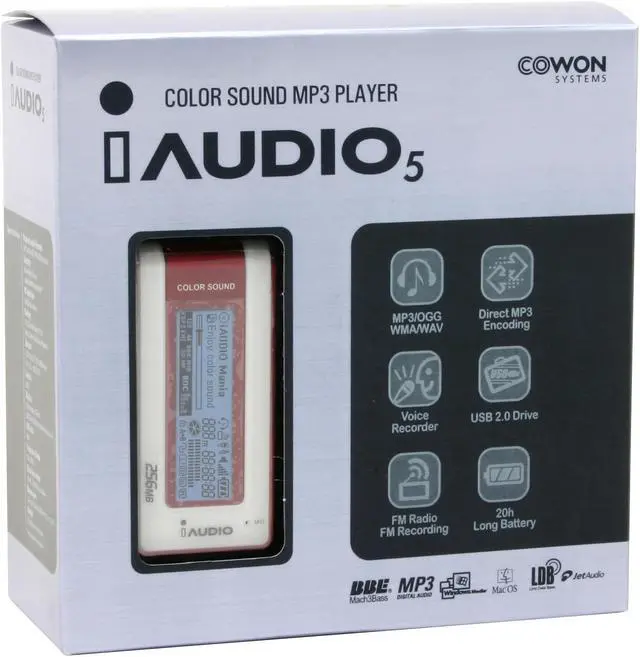 Alt view image 10 of 10 - iAUDIO Red 256MB MP3 Player I5-256RD