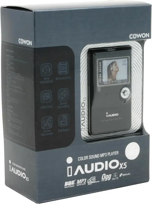 Alt view image 13 of 14 - iAUDIO Black 30GB MP3 / MP4 Player X5-30GB