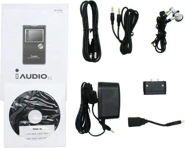 Alt view image 8 of 9 - iAUDIO X5 1.8" Black 20GB MP3 Player X5L