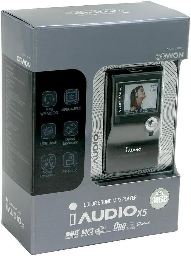 Alt view image 11 of 11 - iAUDIO X5 Black 30GB MP3 / MP4 Player X5L