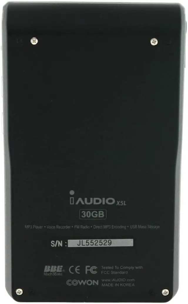 Alt view image 9 of 11 - iAUDIO X5 Black 30GB MP3 / MP4 Player X5L