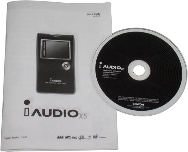 Alt view image 6 of 8 - iAUDIO X5 1.8" Black 60GB MP3 / MP4 Player X5-60BL