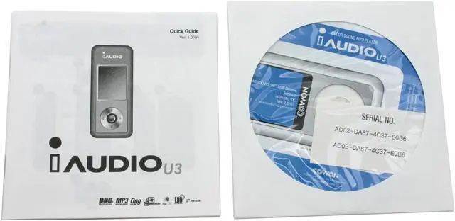 Alt view image 6 of 7 - iAUDIO U3 Black 2GB MP3 Player U3-2048BL