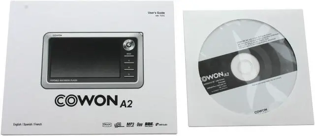 Alt view image 12 of 13 - COWON A2 4" White 20GB MP3 / MP4 Player A2-20WH