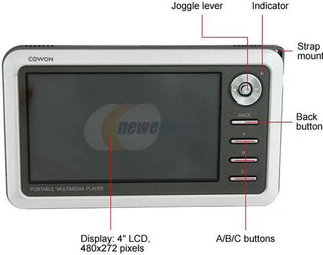 Alt view image 4 of 13 - COWON A2 4" White 30GB MP3 / MP4 Player A2-30WH