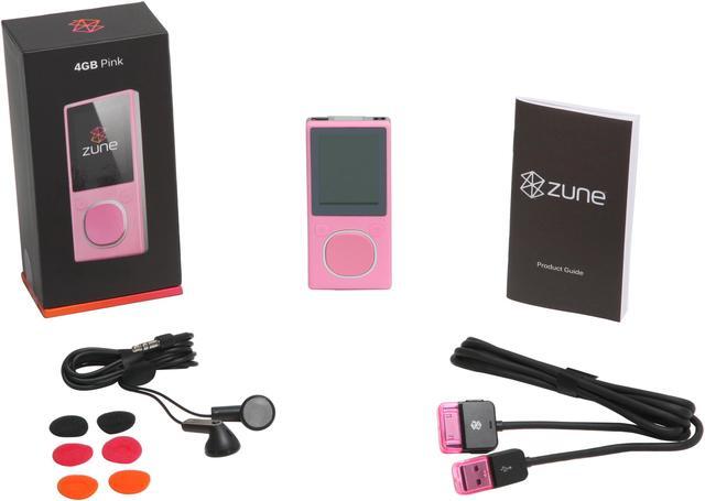 Alt view image 12 of 12 - Microsoft Zune 1.8" Pink 4GB MP3 / MP4 Player
