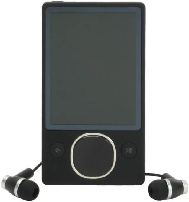 Main image of Microsoft Zune 3.2" Black 80GB MP3 / MP4 Player