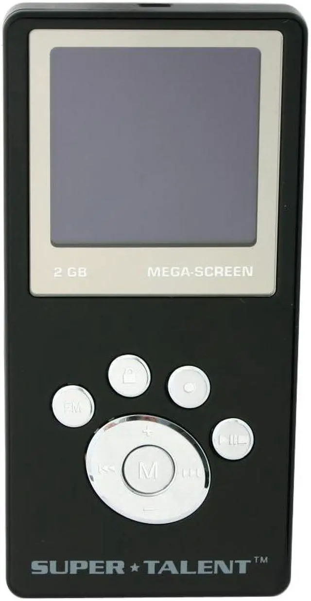 Alt view image 3 of 8 - SUPER TALENT MEGA Plus Black 2GB MP3 Player