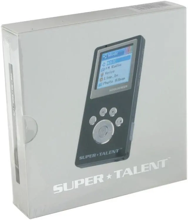 Alt view image 8 of 8 - SUPER TALENT MEGA Plus Black 2GB MP3 Player