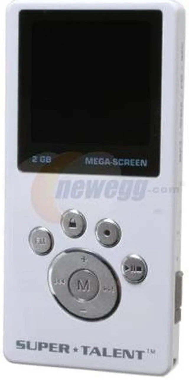 Alt view image 4 of 8 - SUPER TALENT MEGA Plus 1.5" White 2GB MP3 Player