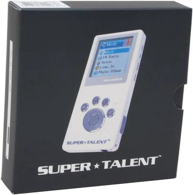 Alt view image 8 of 8 - SUPER TALENT MEGA Plus 1.5" White 2GB MP3 Player