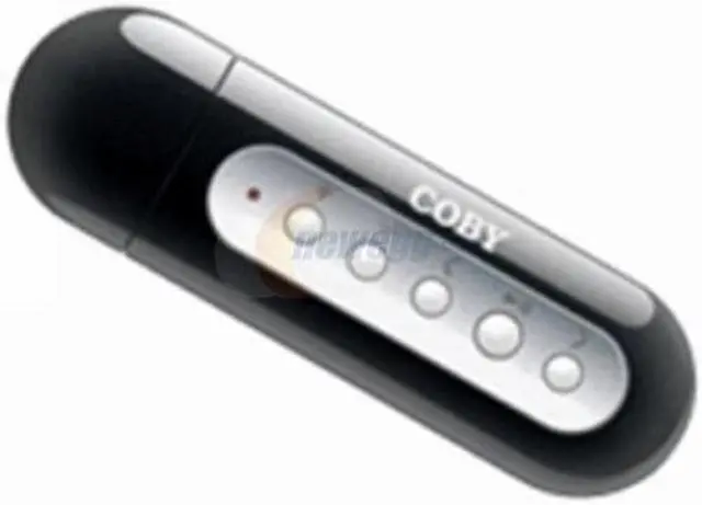 Alt view image 2 of 2 - Coby Black 1GB USB-Stick MP3 Player MP-200