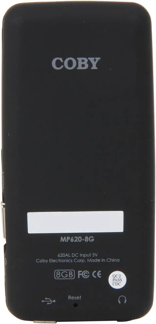 Alt view image 5 of 8 - Coby 1.8" Black 8GB MP3 / MP4 Player MP620