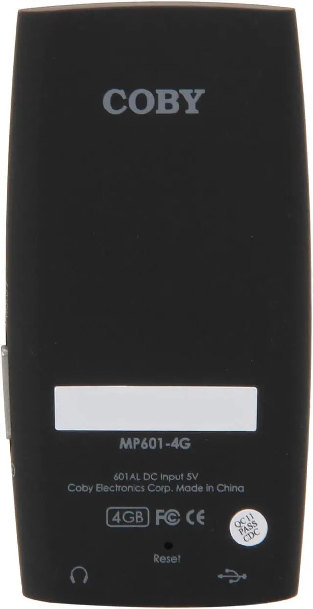 Alt view image 5 of 8 - Coby 1.44" Black 4GB MP3 / MP4 Player MP601