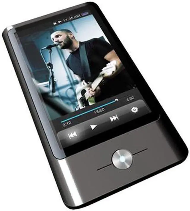 Alt view image 2 of 2 - COBY 3" Black 16GB Touchscreen Video MP3 Player With FM MP837