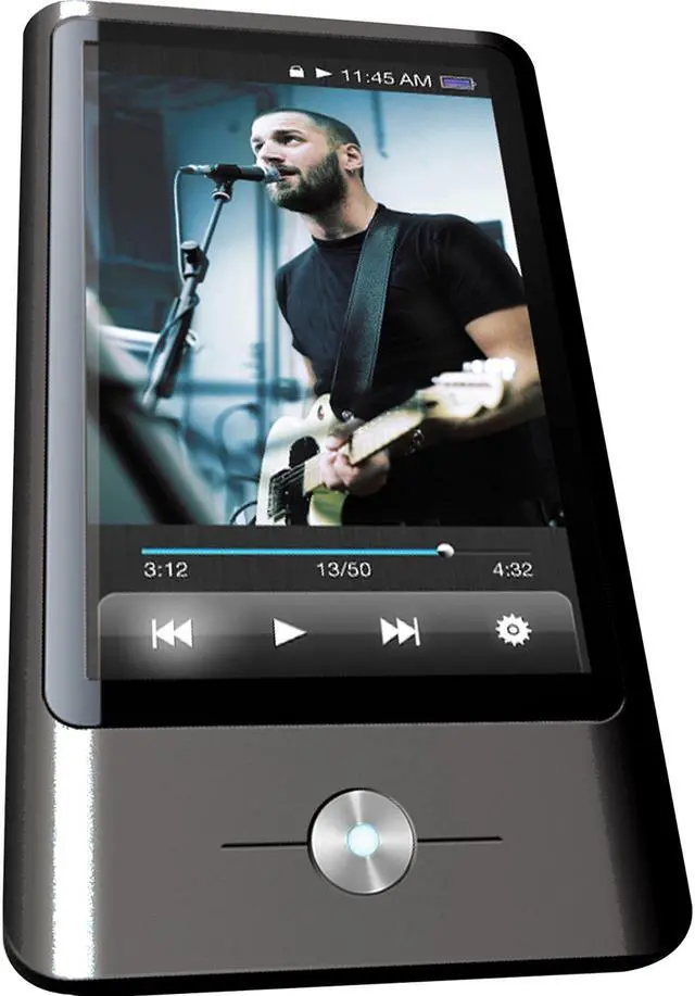 Alt view image 2 of 2 - COBY 3" Black 8GB Touchscreen Video MP3 Player with FM MP837