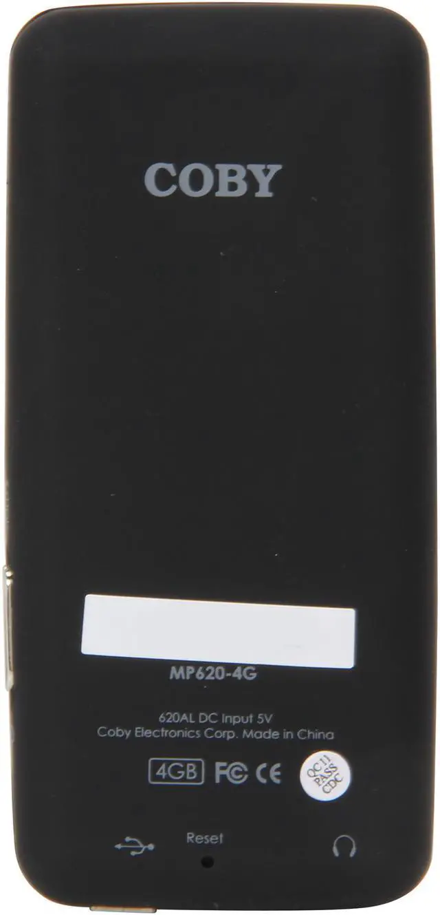 Alt view image 5 of 8 - Coby 1.8" Black 4GB Video MP3 Player MP620-4GBLK
